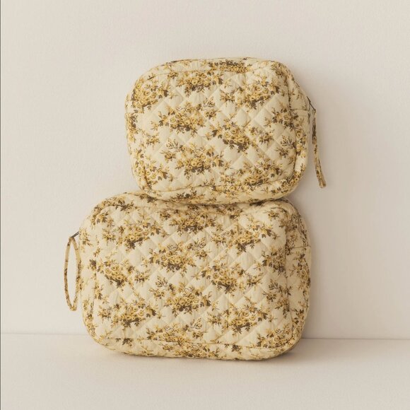 Dôen RARE NWT Grande Quince Pouch in Citron Rosier Floral - Picture 3 of 3